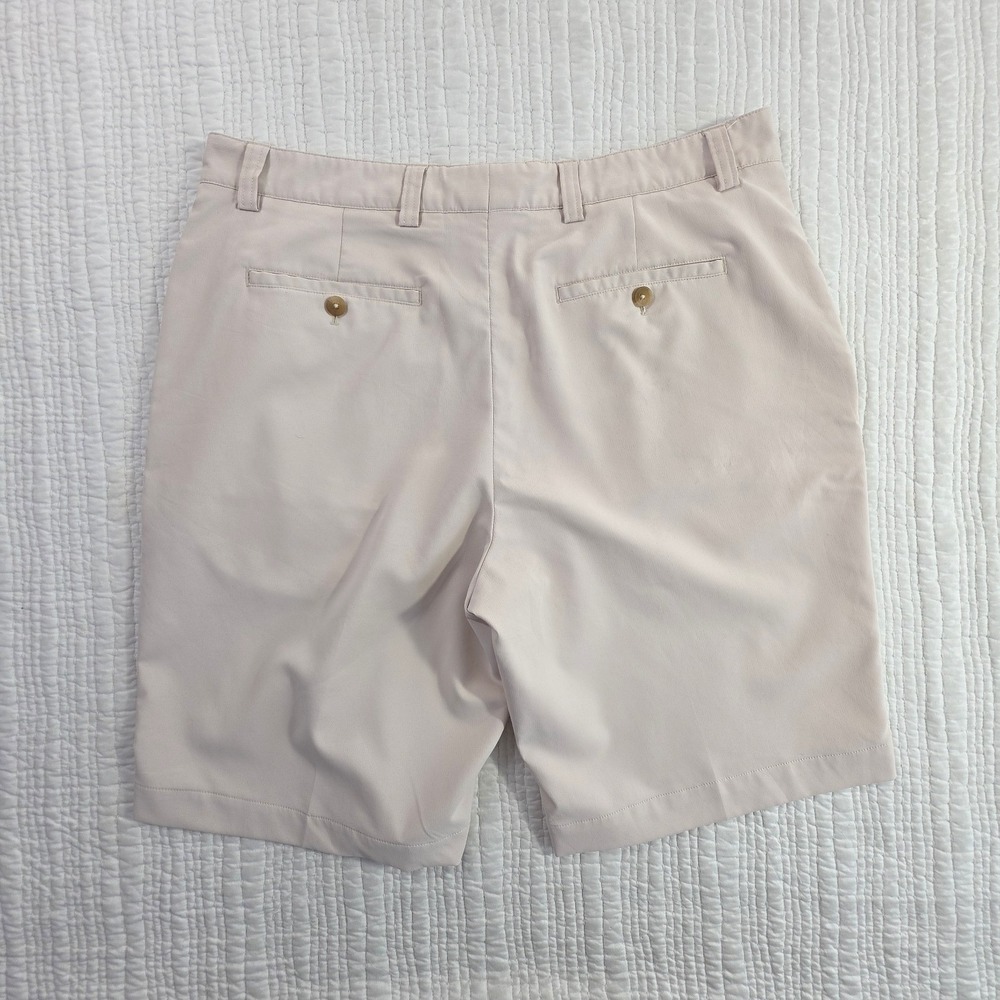 Cutter Buck Men Golf Shorts 36 Tan Performance Stretch Chino Flat Front Inseam - Picture 2 of 11